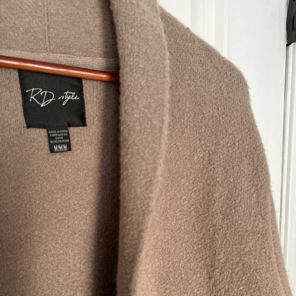 RD Style Taupe Michelle Coatigan size Medium new without tags - Picture 4 of 7
